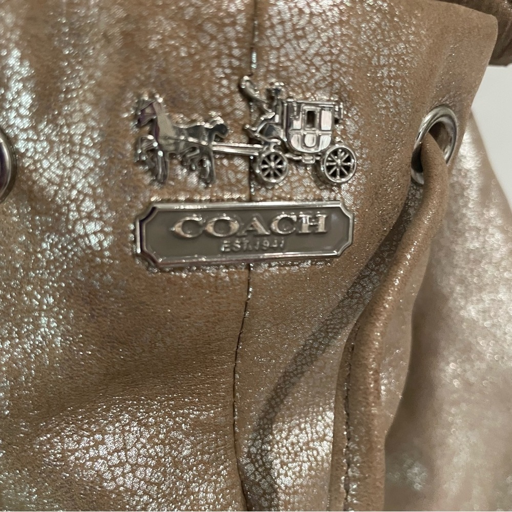 Coach Metallic Gold Hobo Bag - Picture 4 of 10